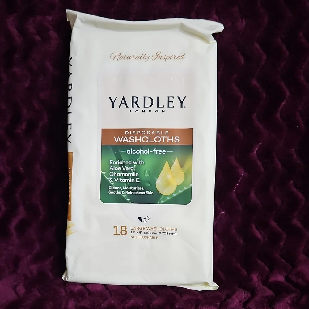 Yardley London Disposable Washcloths - White